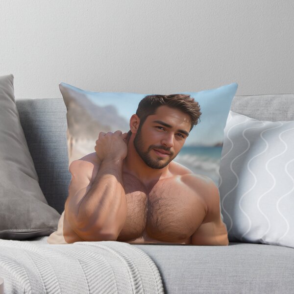 Aperçu de l'œuvre Beefcake sur la Plage créée et vendue par InkDazzle.