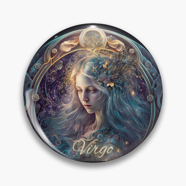 Item preview, Virgo Astrology Art: The Discerning Virgin and Mercury designed and sold by ieluxury.