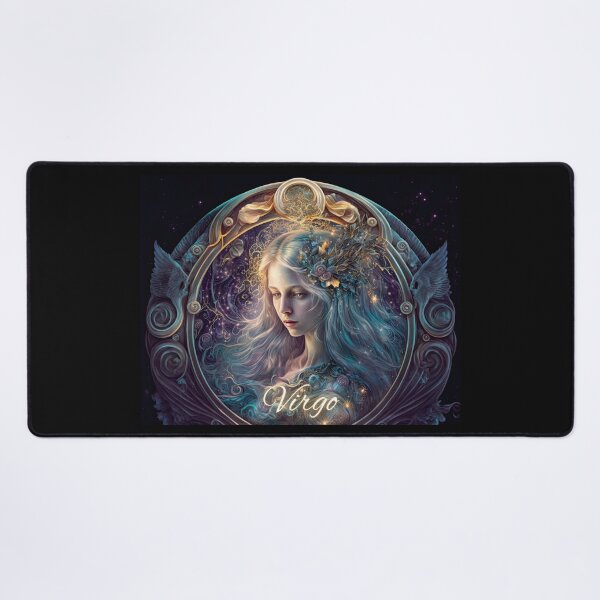 Item preview, Virgo Astrology Art: The Discerning Virgin and Mercury designed and sold by ieluxury.