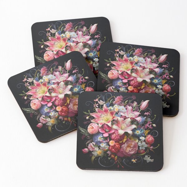 Item preview, A Startling Bouquet of Colourful Flowers designed and sold by laughingdesign.