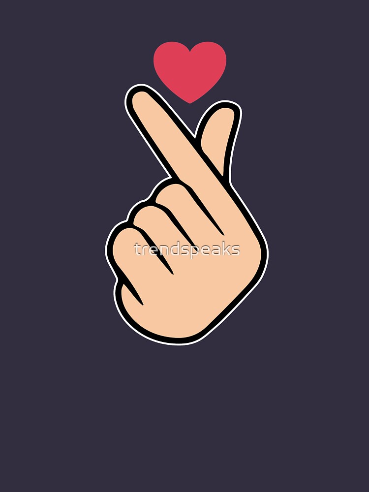 "K Pop Love Heart Hand Sign" Pullover Hoodie by trendspeaks | Redbubble