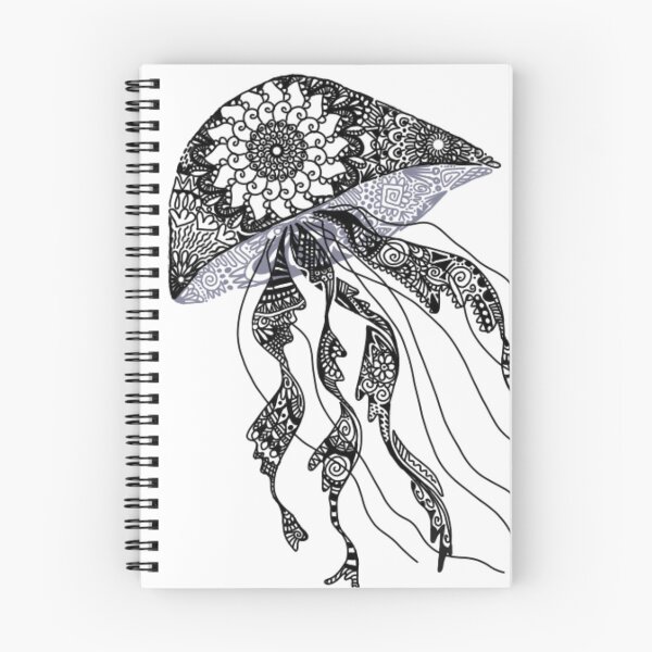 Item preview, Zentangle jellyfish designed and sold by Magdalena Borkowska.