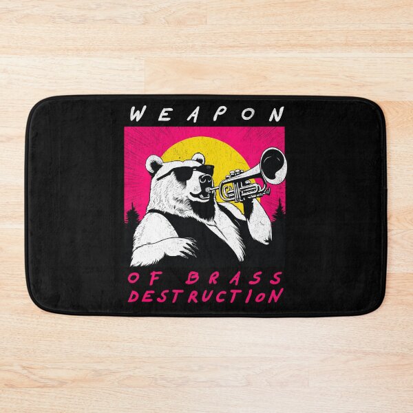 Item preview, Weapon of Brass Destruction - Retro Bear designed and sold by Hugo Bloke.
