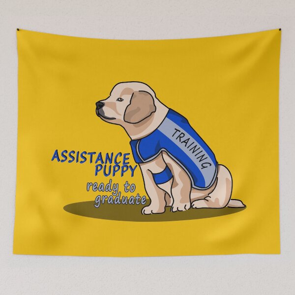 Item preview, Assistance Puppy Ready to Graduate: Golden Retriever Cutie designed and sold by Fun Funky Designs.