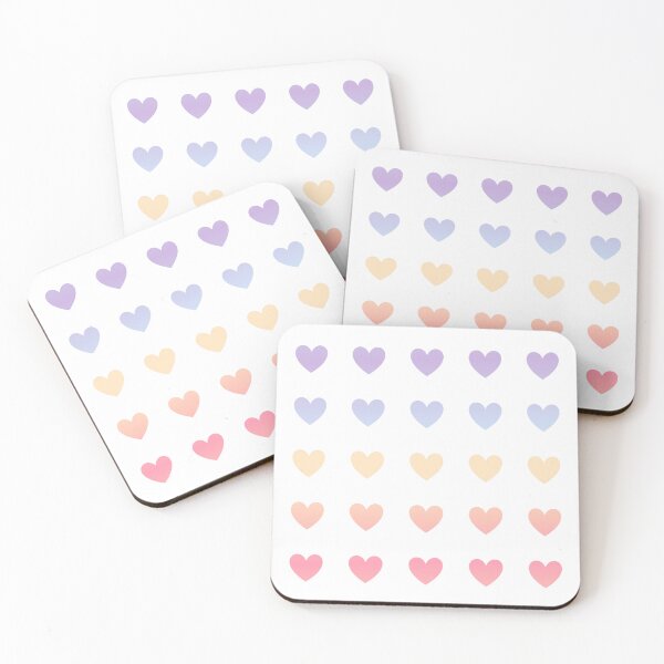 Item preview, Cute pastel rainbow hearts pack  designed and sold by Yaragold.