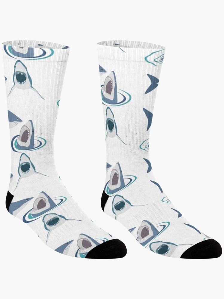 Thumbnail 3 of 5, Socks, Sharks Pattern Sticker Set - Redbubble Sticker designed and sold by bluehatgraphics.
