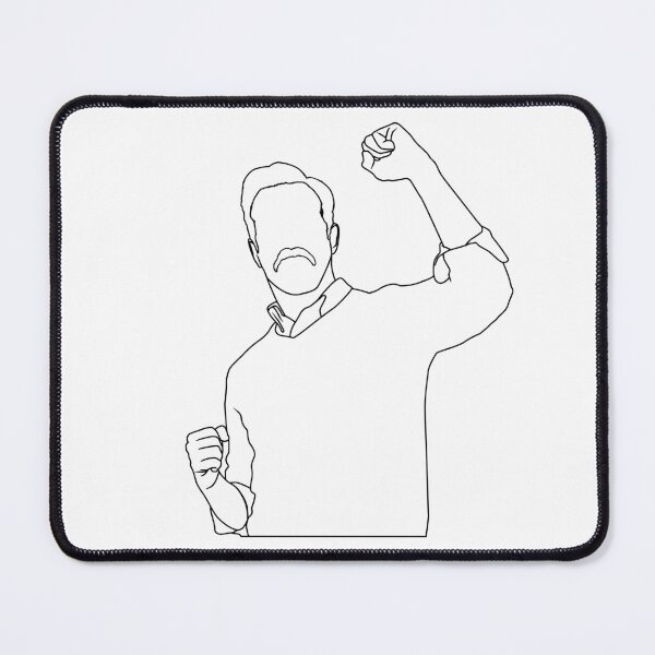 Item preview, Victorious man - line art designed and sold by nikolaj1301.