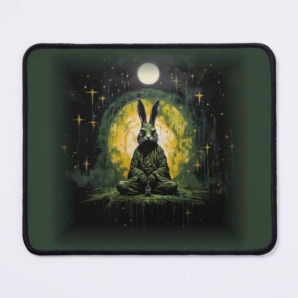 Item preview, Illuminati Bunny -Dark Green designed and sold by MyBunnyverse.