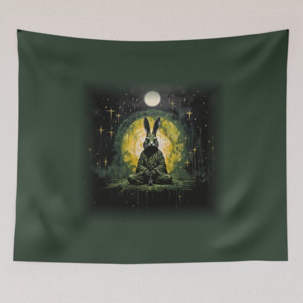 Item preview, Illuminati Bunny -Dark Green designed and sold by MyBunnyverse.