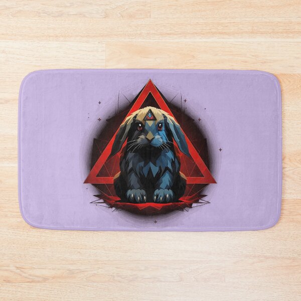 Item preview, Illuminati Bunny - Red & Blue designed and sold by MyBunnyverse.