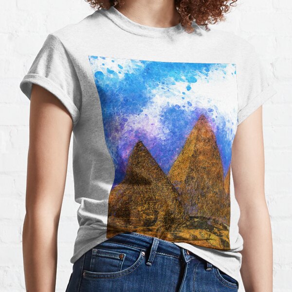 Item preview, Pyramids of Giza, color art designed and sold by artdragongift.