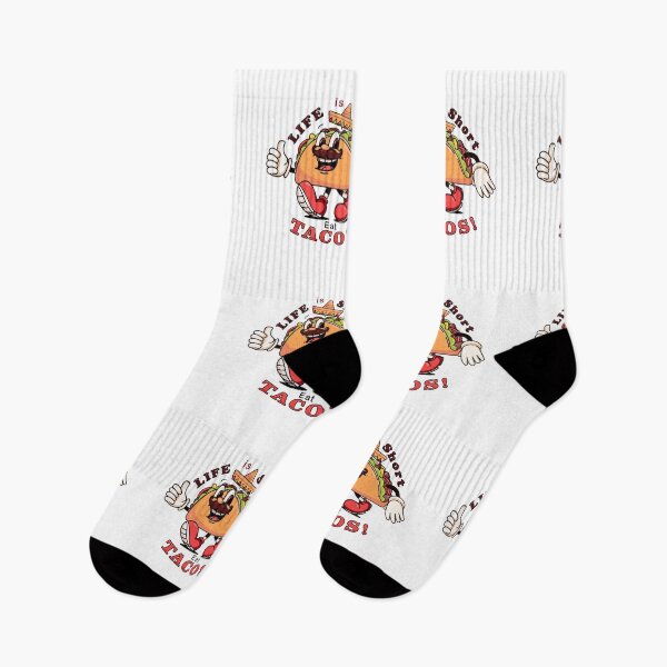Item preview, Eat Tacos. Mexican food tacos with cartoon mascots designed and sold by Kevyn Adha.