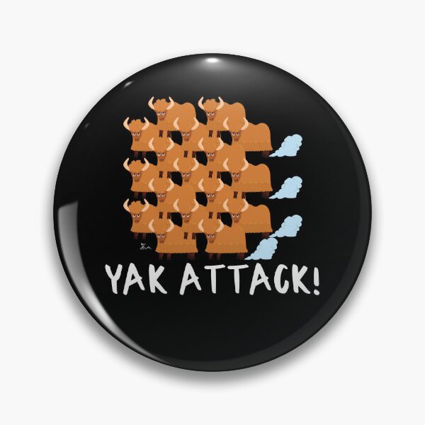 Item preview, Yakattack! - White typo designed and sold by Apikoedesign.