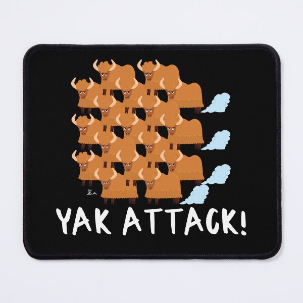 Item preview, Yakattack! - White typo designed and sold by Apikoedesign.