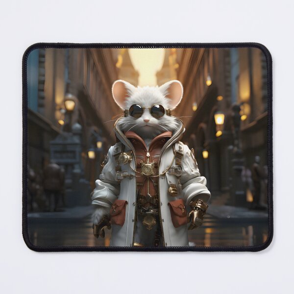 Item preview, White mouse at NY  designed and sold by oilidesing.