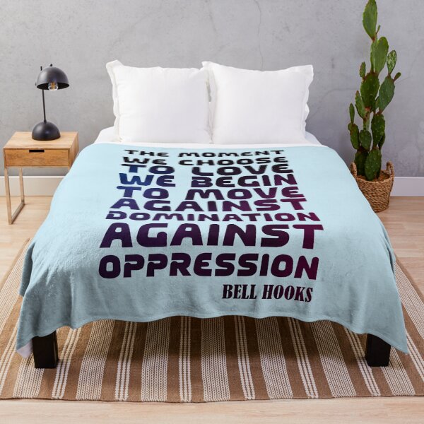 Item preview, Bell Hooks Quotes The Moment We Choose to Love We Move Against Oppression Quote Smoke Pattern designed and sold by SchlossInspire.