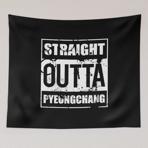 Item preview, Straight Outta Pyeongchang Distressed Gift  designed and sold by fungear.