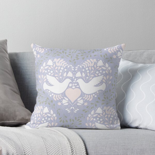 Item preview, Doves of love [Dusty Lilac and Soft Peach] designed and sold by Carina Parry Studios.