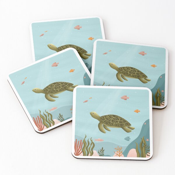 Item preview, Under the Sea: Oceanic Turtle Sticker designed and sold by Out of  the blue.