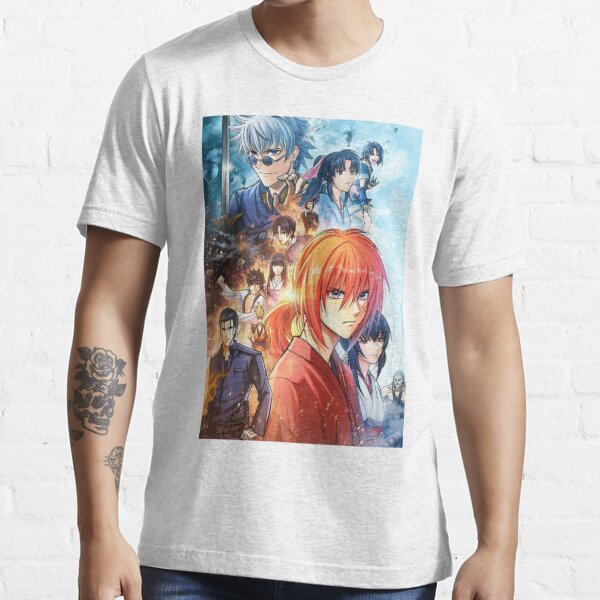 Rurouni Kenshin Tshirt - Aoshi Battousai Anime Poster Essential T-Shirt  for Sale by eckstromvan