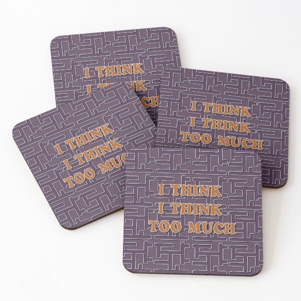 Item preview, Philosophical inscription "I think that I think too much." designed and sold by Ihor Ivanov.