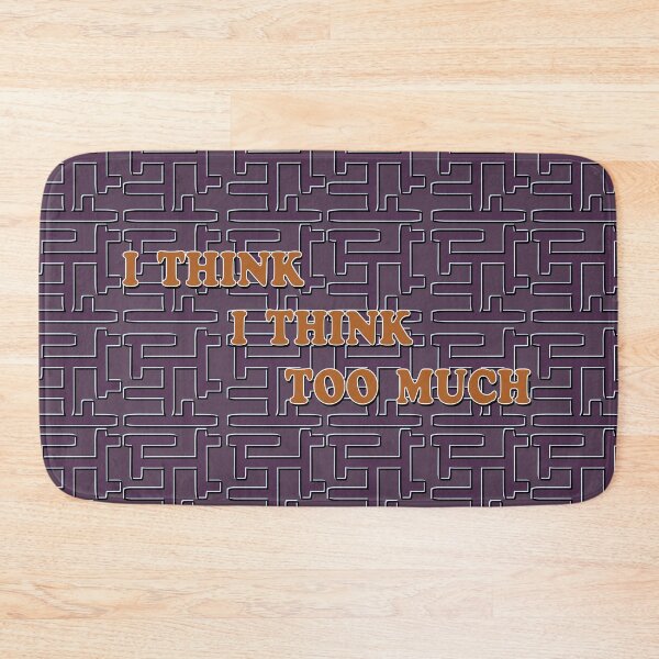 Item preview, Philosophical inscription "I think that I think too much." designed and sold by Ihor Ivanov.