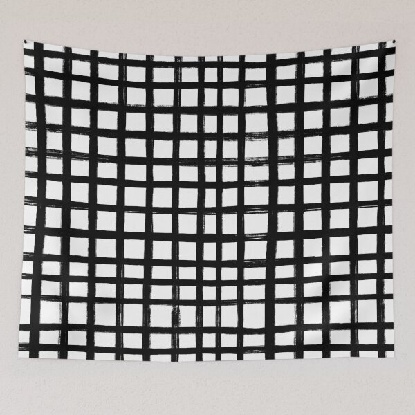 Item preview, Black and White Grid in Freehand Sketch  designed and sold by OneThreeSix.
