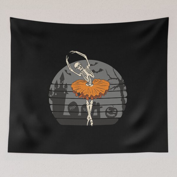 Item preview, Skeleton Ballerina Dancing on Cemetery Spooky Ballet Dance Halloween Night Costume designed and sold by alenaz.
