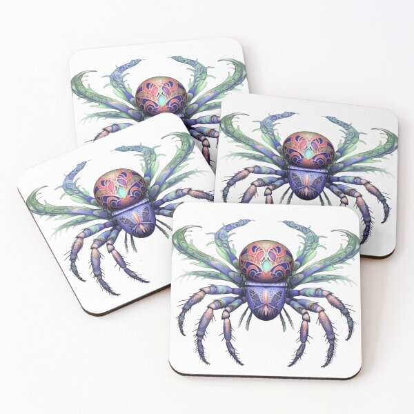 Item preview, Beautiful, colorful spider theme designed and sold by Okracha.