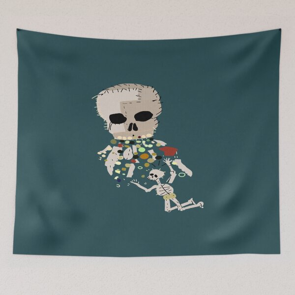 Item preview, Our Flag Means Death Vomiting Skull designed and sold by KeltyLaflamme.
