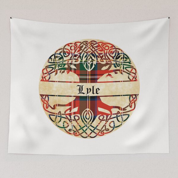 Item preview, Lyle Tree of Life Clan Scottish Surname tartan designed and sold by BagTown Clans.