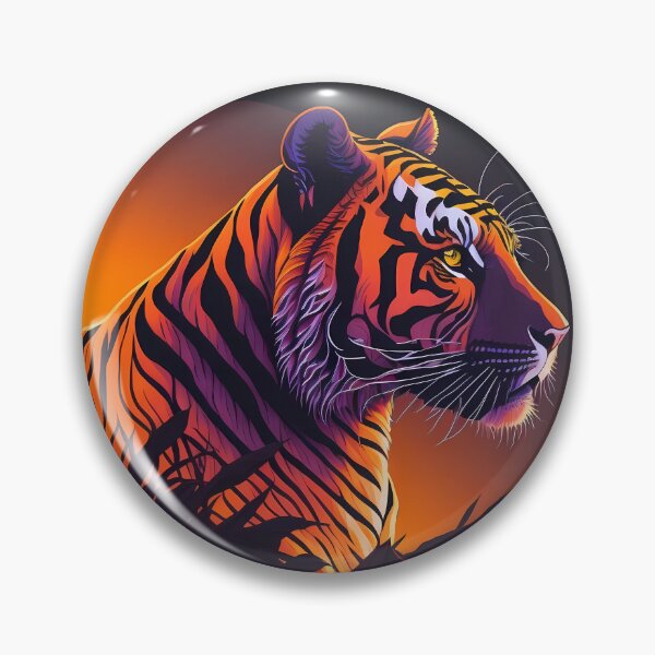 Item preview, The Tiger's Last Stand: A Sunset Portrait of the Endangered King of the Jungle designed and sold by deepakrode7.