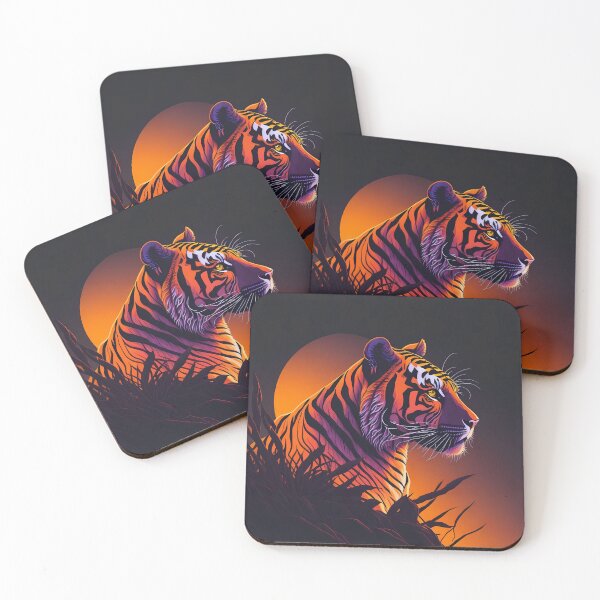Item preview, The Tiger's Last Stand: A Sunset Portrait of the Endangered King of the Jungle designed and sold by deepakrode7.