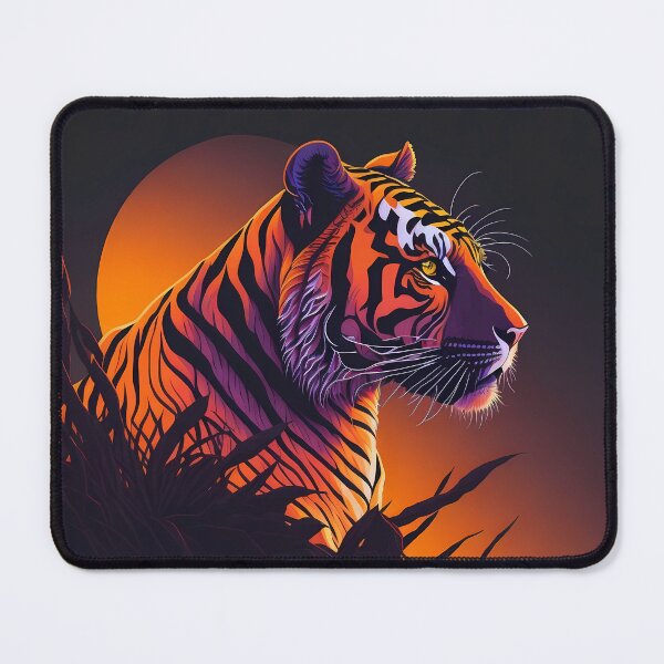 Item preview, The Tiger's Last Stand: A Sunset Portrait of the Endangered King of the Jungle designed and sold by deepakrode7.