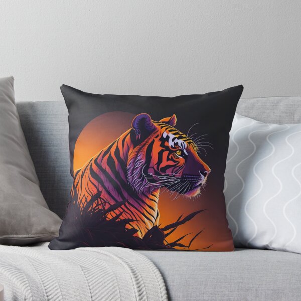 Item preview, The Tiger's Last Stand: A Sunset Portrait of the Endangered King of the Jungle designed and sold by deepakrode7.