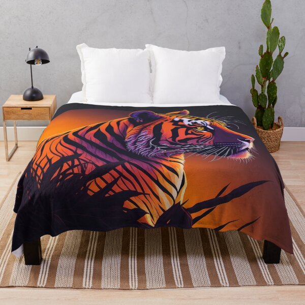Item preview, The Tiger's Last Stand: A Sunset Portrait of the Endangered King of the Jungle designed and sold by deepakrode7.