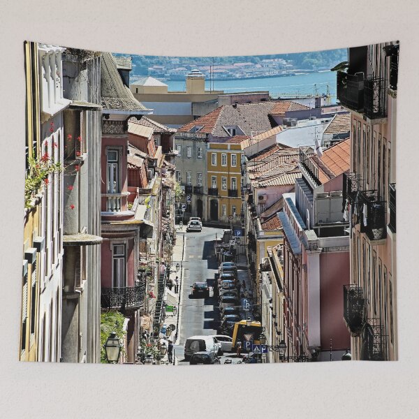 Item preview, Picturesque Lisbon City Street Panorama designed and sold by worldways.