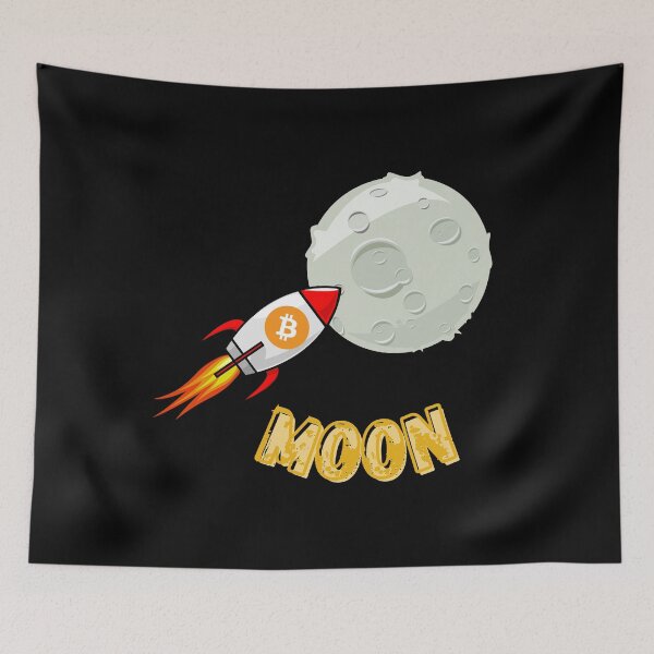 Item preview, Bitcoin to the moon! designed and sold by Molic.