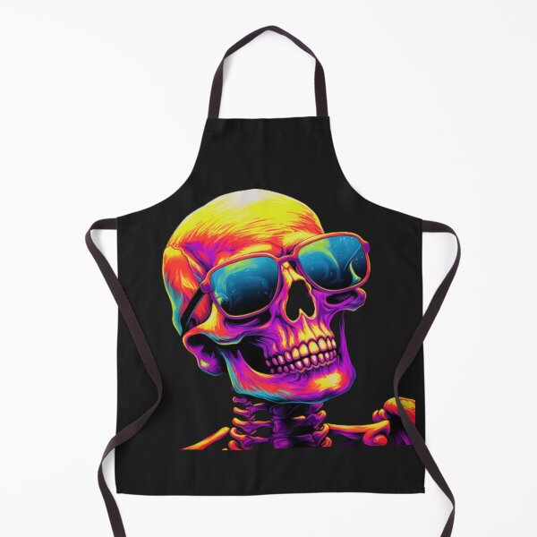 Item preview, Radiant Neon Skull: Mesmerizing Blacklight Art for Your Space designed and sold by TEEJAMBOREE.