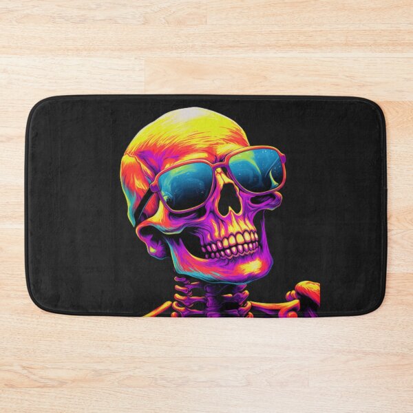 Item preview, Radiant Neon Skull: Mesmerizing Blacklight Art for Your Space designed and sold by TEEJAMBOREE.