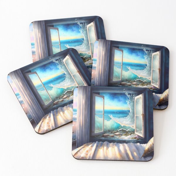 Item preview, Bedroom with a sea view designed and sold by M-Y-A-R-T-.