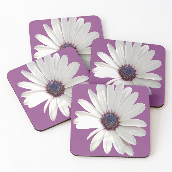 Item preview, Beautiful Osteospermum White Daisy With Purple Center Cut Out designed and sold by taiche.