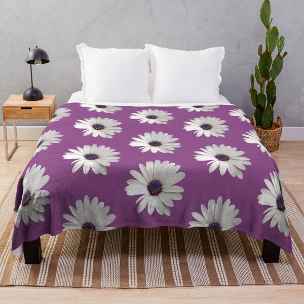 Item preview, Beautiful Osteospermum White Daisy With Purple Center Cut Out designed and sold by taiche.