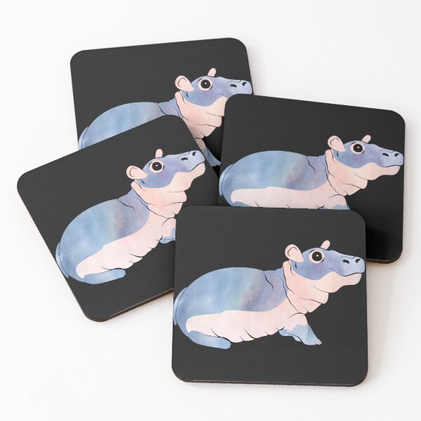 Item preview, Watercolor Fiona the Hippo  designed and sold by koreandkafoa.