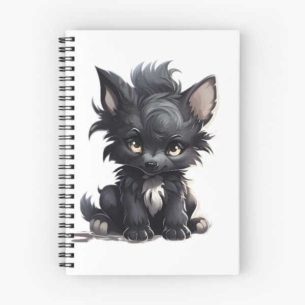 Aperçu de l'œuvre Mignon bébé loup-garou noir créée et vendue par ZappyP.