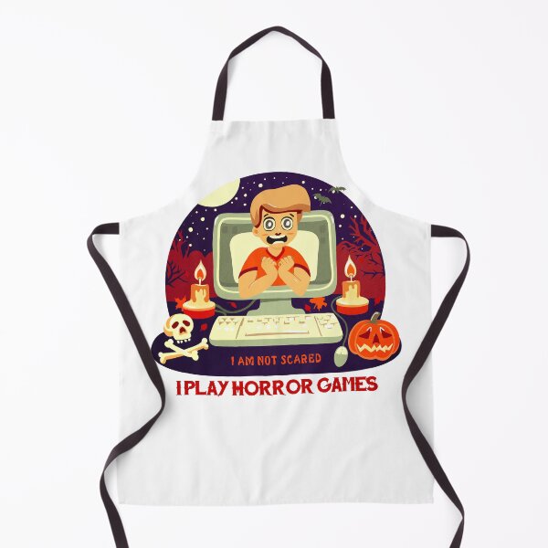 Item preview, I Play Horror Games Halloween Video Game Scared Boy  designed and sold by enchantedrealm.