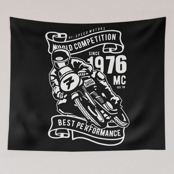 Item preview, RD80&x2D;026&x2D;BK&x2E;Barry Sheene Superhero Motorcycle Champion T&x2D;Shirt designed and sold by EagleBleak.