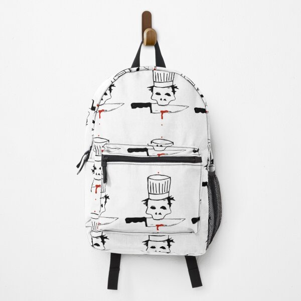Item preview, Retro Chef Skull With Knife Anthony Bourdain's Emblem (White) designed and sold by jwmycgtlfuw11.