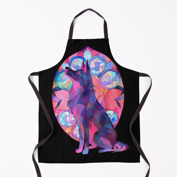 Item preview, Colorful Stained Glass Wolfdog designed and sold by octoboobs.