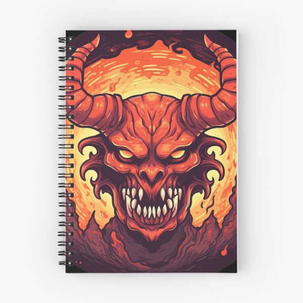 Item preview, Menacing Horned Demon - lovers of mystery and the occult - Motorcycle Helmet Car Bumper Design designed and sold by Pllandsdesign.